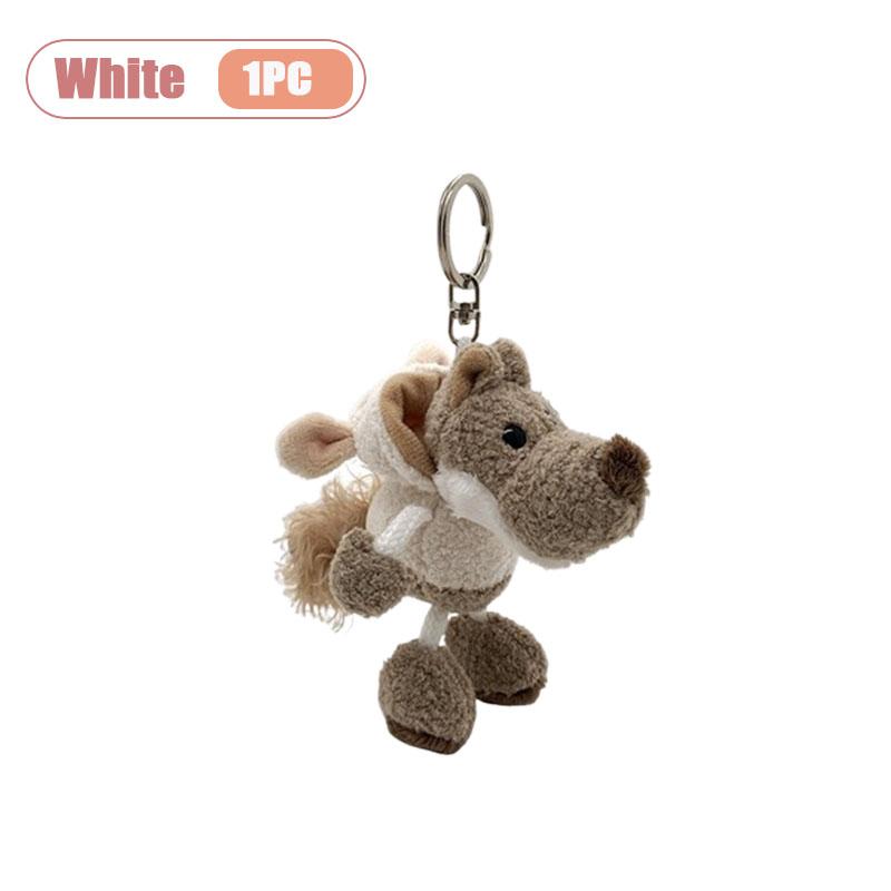 

1-10PCS Creative Plush Keychain Toy Cartoon Doll Keyring Holiday Gift Christmas Decoration Cute Plushie Keychain