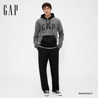 Gap Unisex Logo Fleece Pullover Hoodie