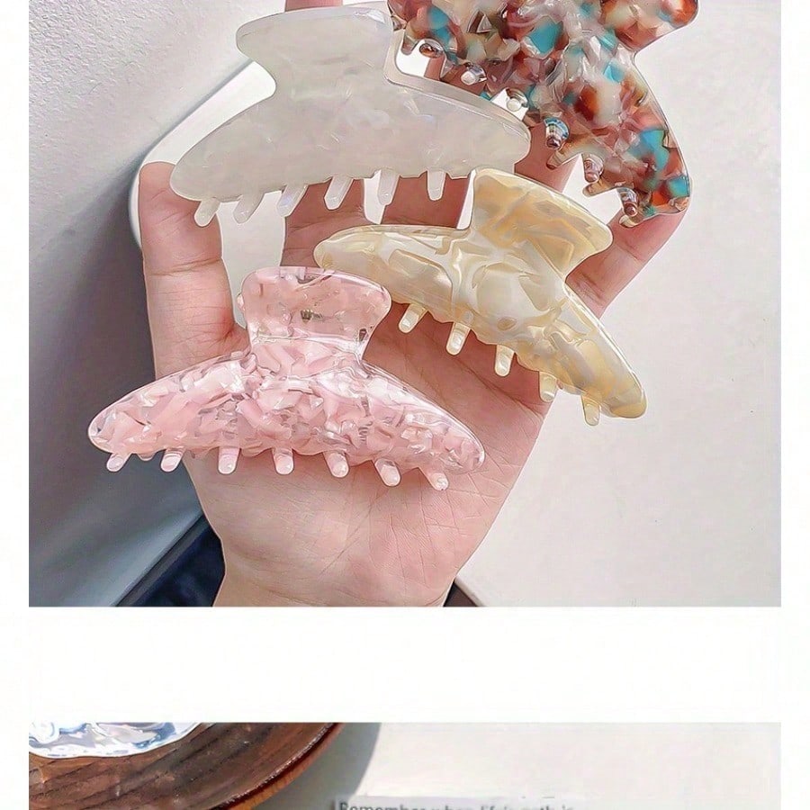 Ladies Light Luxury Acetate Pan Hair Grab Clip On The Back of The Head Simple Girl Clip Hair Accessories