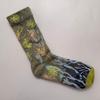 French Artistic Oil Painting Series: Colorful Trendy Mid-Calf Cotton Socks for Women