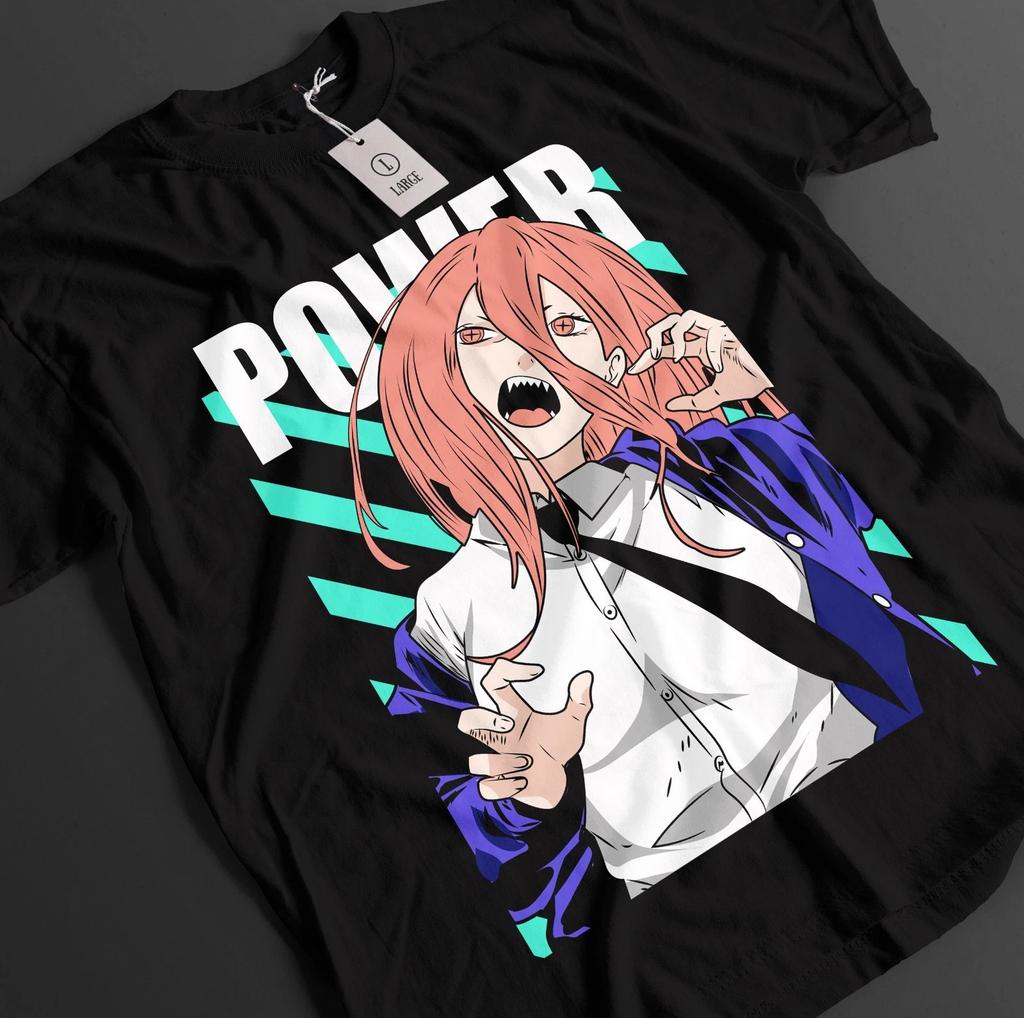 Chainsaw Unisex Makima TShirt Asa Aki Anime Denji Shirt Power Tshirt All Size20
