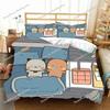 Kawaii Bubu Dudu Bedding Set Cute Bears Kawaii Duvet Cover for Boy Girl 3D Printing Anime Bubu Quilt Cover King Twin Double741