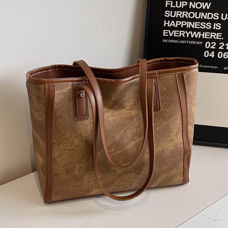 Premium Sense Bag Women'S Large Capacity Women'S Fashion Shoulder Bag College Student Class Commuter Tote Bag