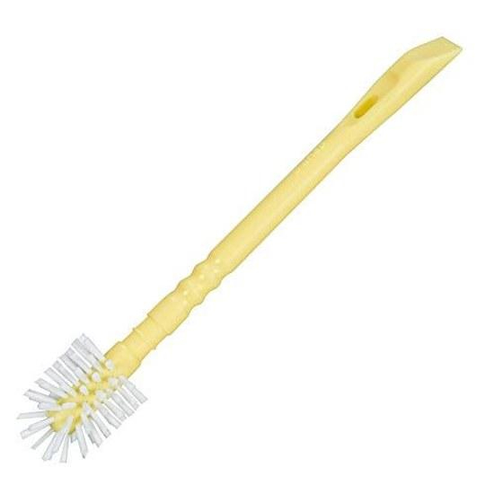 Azuma Industrial TK Washable Mini Brush Set 3 Colors Total Length 16cm Pink Yellow Blue Bristles Extend Tip Making It Easy Clean Corners.