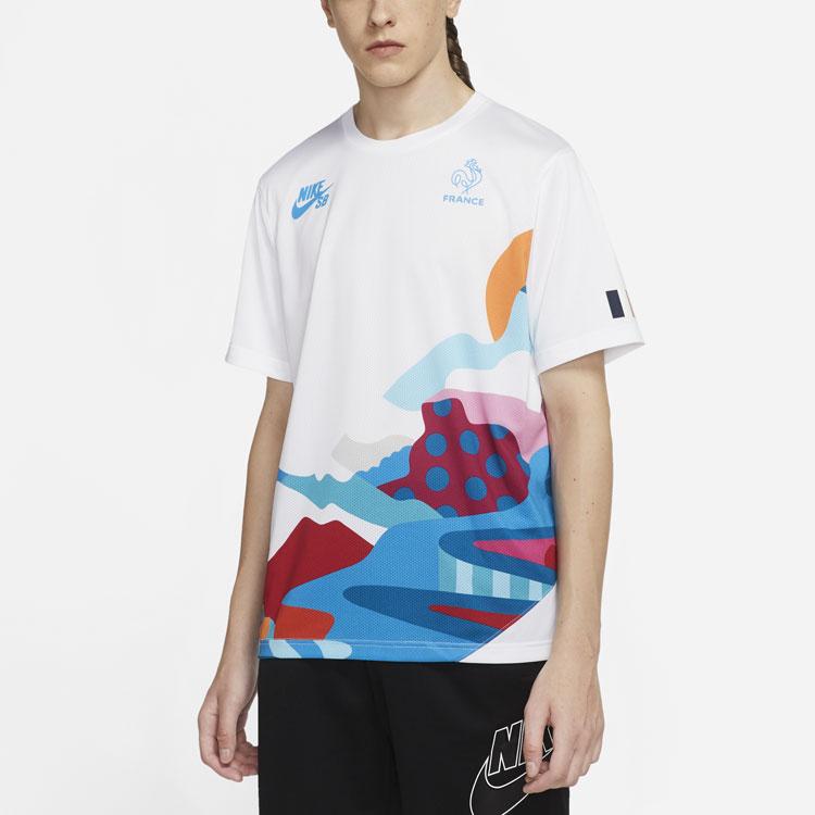 Nike SB x Parra France Federation Jersey (Asia Sizing) White/Neptune Blue Men Streetwear CT6147-100
