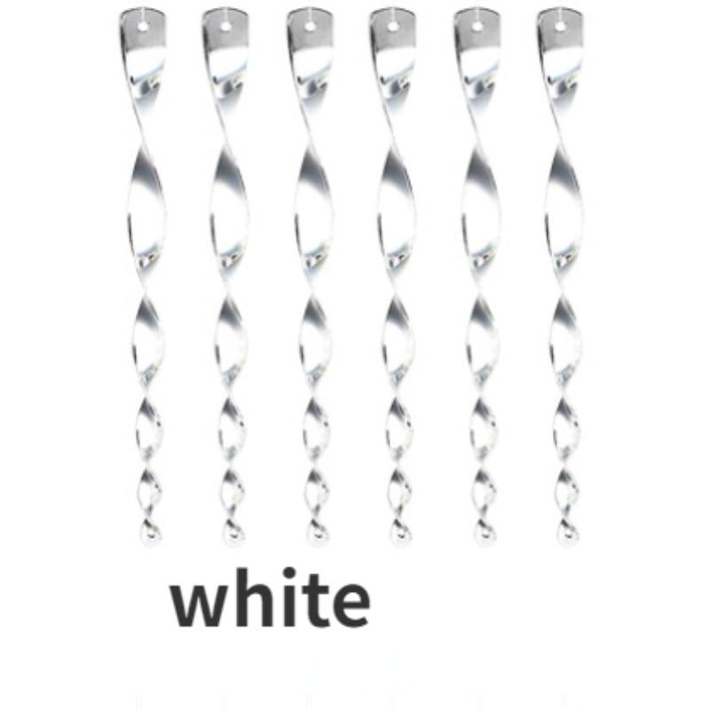 

Анти-птичий поворот, садовый инструмент для отпугивания птиц, мигающее устройство для отпугивания птиц, светоотражающая палка, ловец птиц, спиральная палка, отпугивающая птиц 10 pcs белый