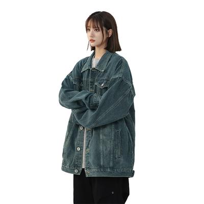 Cowboy Jacket, Women's Coat, Lapel, Washed Top