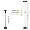 Boat Cover Support Pole Windproof Highly Stable for Patio Locking Telescopic