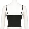U-Ausschnitt Strick Tank Top Crop Tops Damen Sommer Camisole Einfarbig Camisole Mode Sporttube Ärmellos Cropped Y2K Mädchen Kleidung