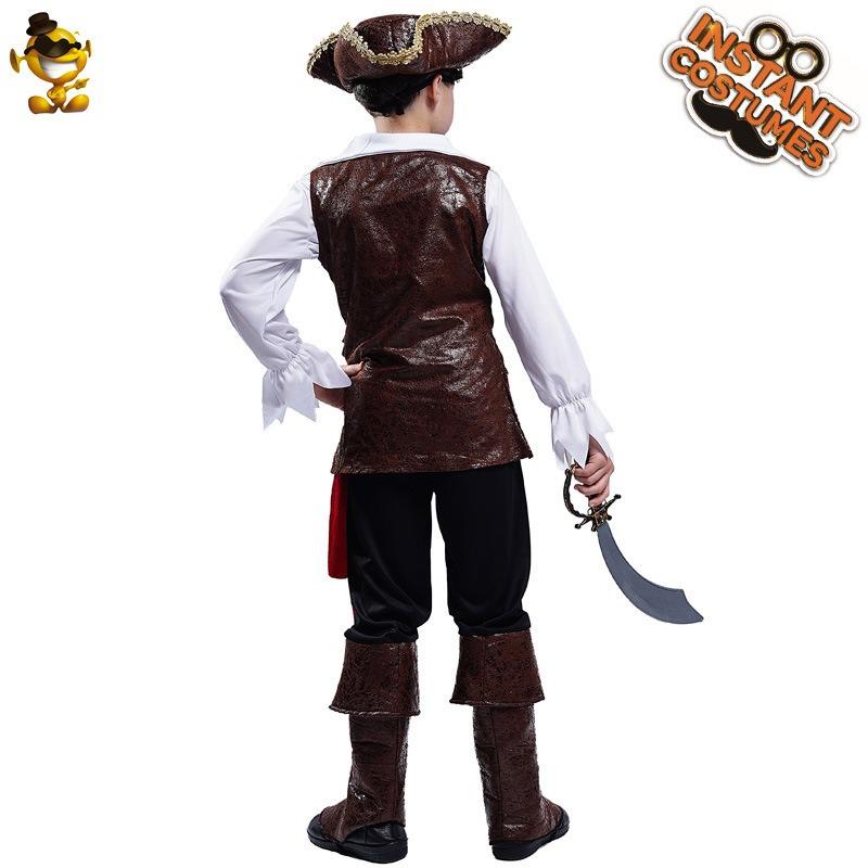 Costum pirați băiat Halloween căpitan pirați băiat cosplay petrecere orgie costum spectacol scenă
