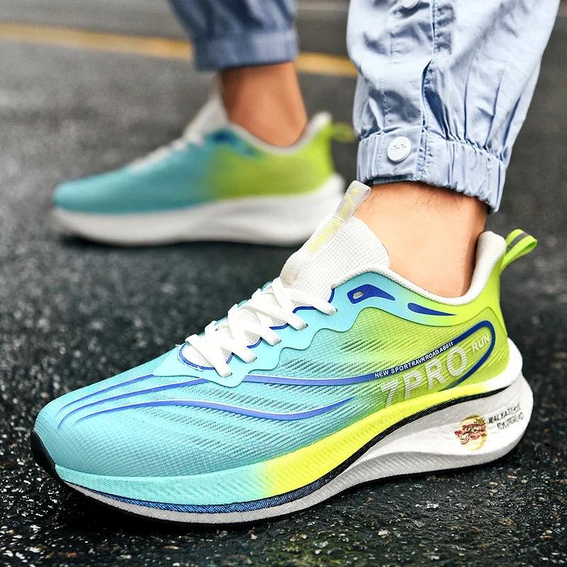 2026 New Summer Carbon Plate Friction Sound Racing Running Shoes for Both Men and Women, Couple Sports Shoes36-45