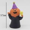 Cute Cat Halloween Concert Miniatures Funny Ghost Figurines Kawaii Shiba Vampire Magic Pumpkin Miniatures DIY Home Decoration