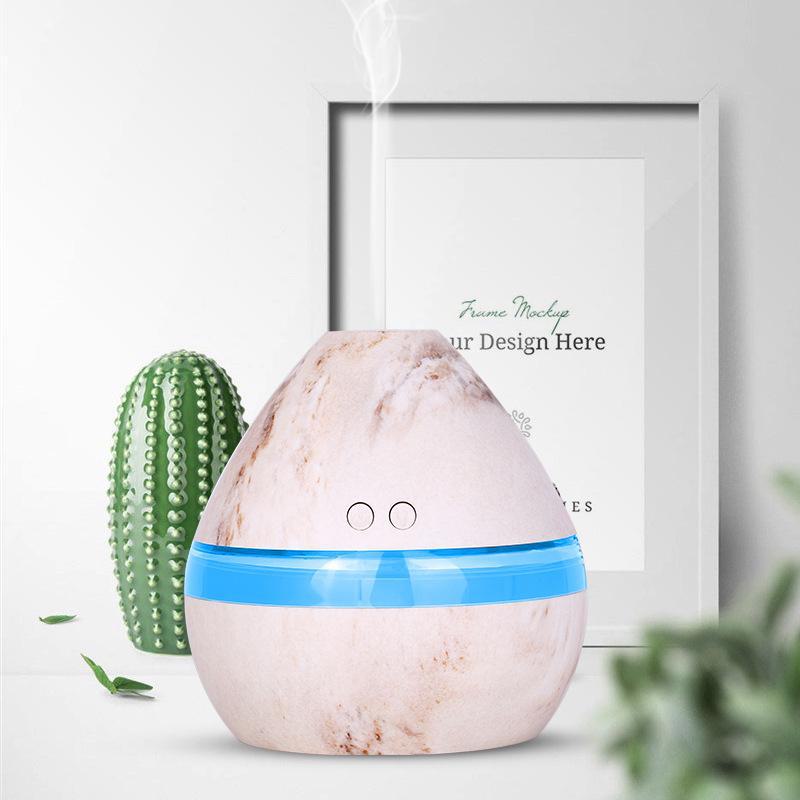 Creative USB Fog & Wood Grain Aromatherapy Humidifier with Custom Logo Option