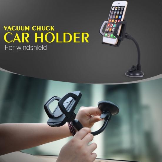 Universal Car Windshield Phone Holder Long Arm Stand Bracket with Suction Cup