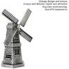 Windmill Ornaments, Mini Vintage European Holland Windmill Statue for Home Office Desktop Bookshelf Decor
