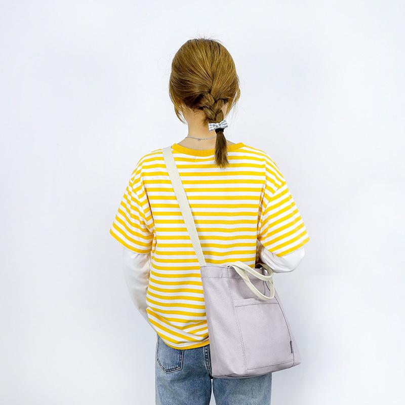 Einfache Ein-Schulter-Tasche, Handtasche, Studenten-Umhängetasche