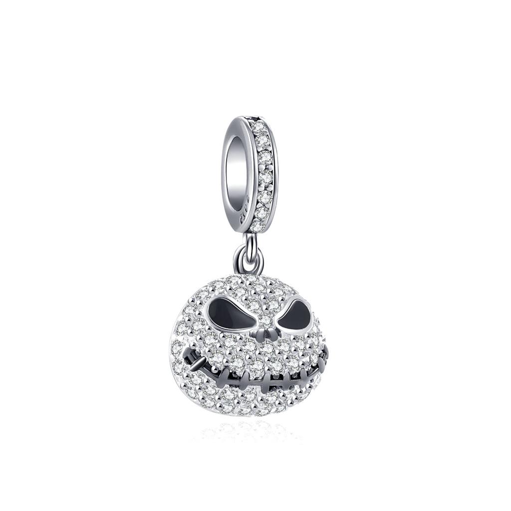 Miedziana dynia Duch Halloween Kapelusz Oczy Motyl Koralik Pasuje do Kobiecej Oryginalnej Bransoletki Biżuteria Na Prezent Bożonarodzeniowy