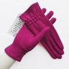 [BYSIFA] Winter Cashmere Wool Gloves Women New Soft Elegant Mittens Gloves Top Grade Thick Warm Touch Screen Ladies Gray Gloves
