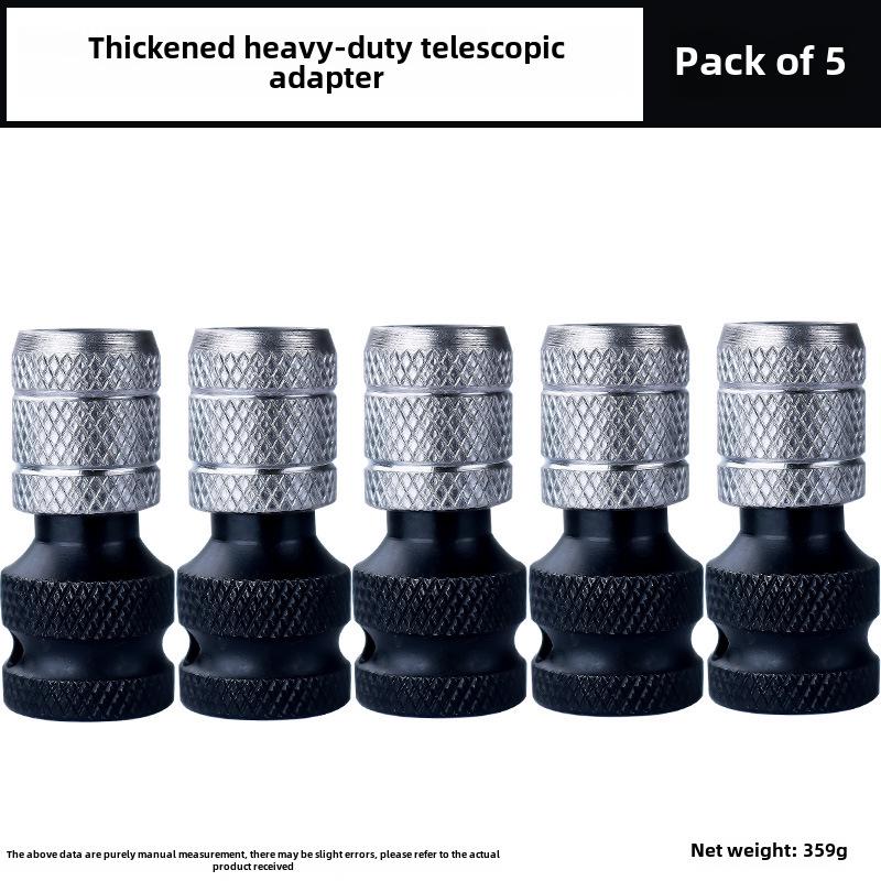 Hexagon Electric Wrench Adapter 1/2" to 1/4" Pneumatic Telescopic Sleeve