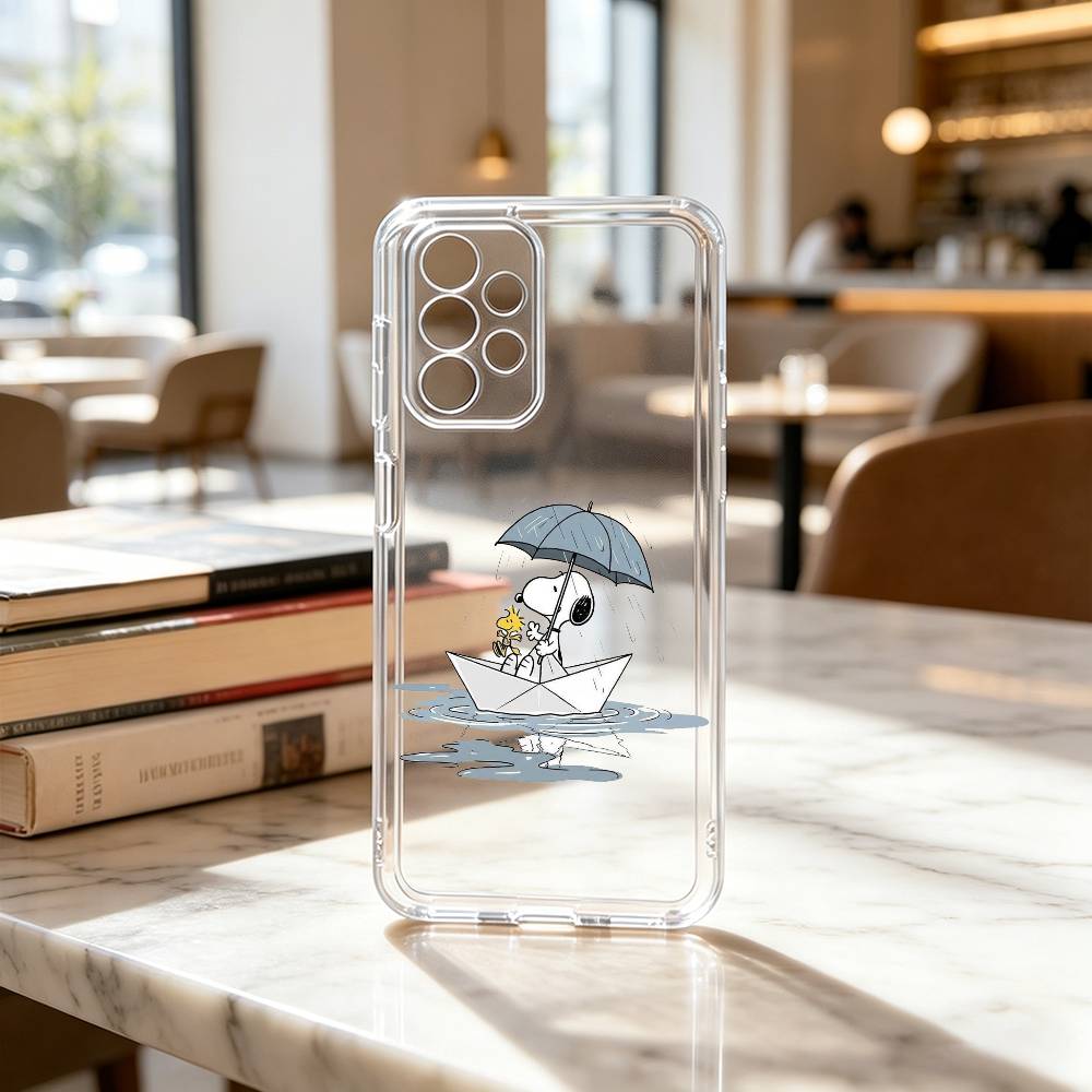 Cartoon Z-S-noopy-PC  Phone Case For Samsung S25,S24,S21,S22,S23,S30,Ultra,S20,Plus,Fe Transparent Cover