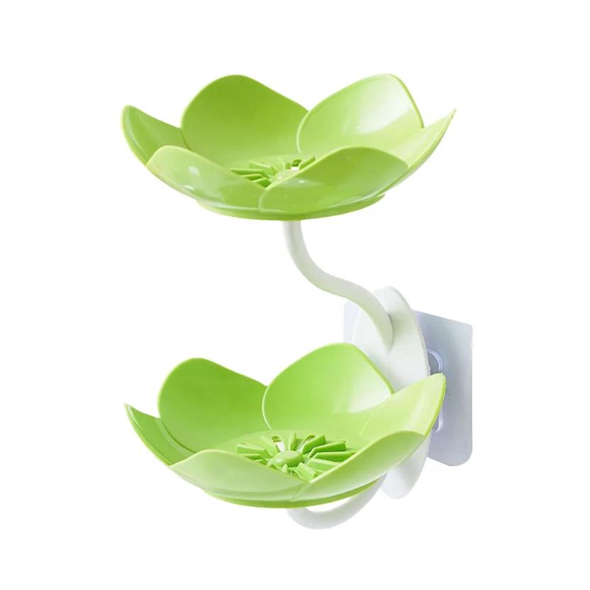 

Бытовая мыльница, Настенная мыльница, Герметичная, Без перфорации One Size зелёный