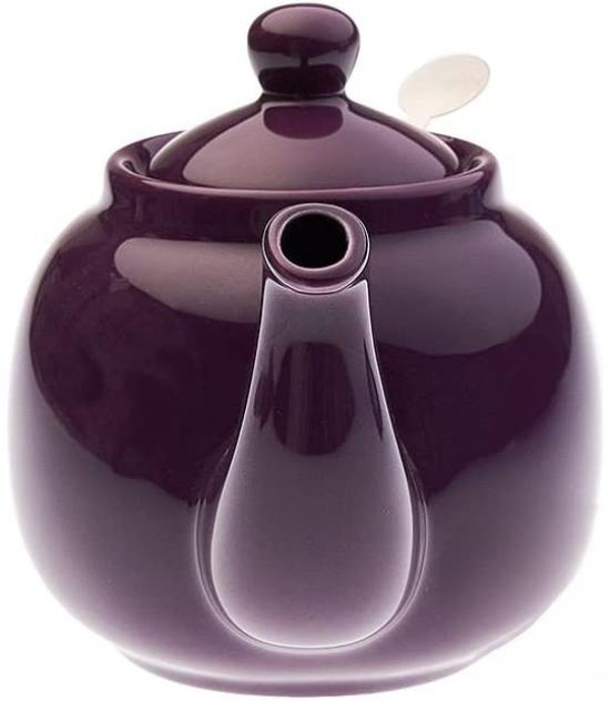 This 600ml teapot from the home of authentic British black tea is crafted from Italian plum and features a charming rounded stoneware design. It