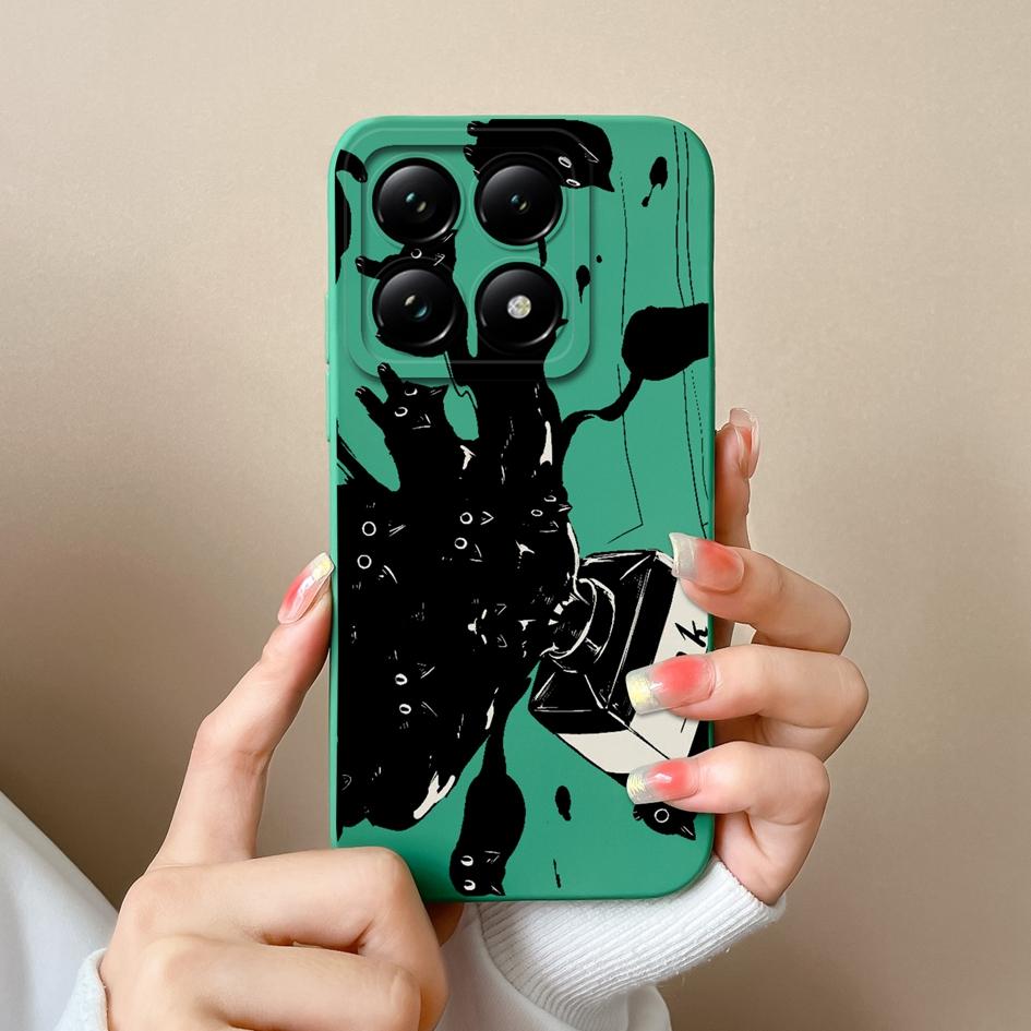 Weiche neue Hüllen für Xiaomi 14T 15 Pro Capa Hübsche Wolkenblumen Stilvoller Schutz aus flüssigem Silikon Langlebiger Anti-Tropfen für Xiaomi Shell Back Covers