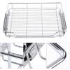 Stainless Steel Pull Out Cabinet Basket Organizer for Dish Bowl Pan Household(800mm)