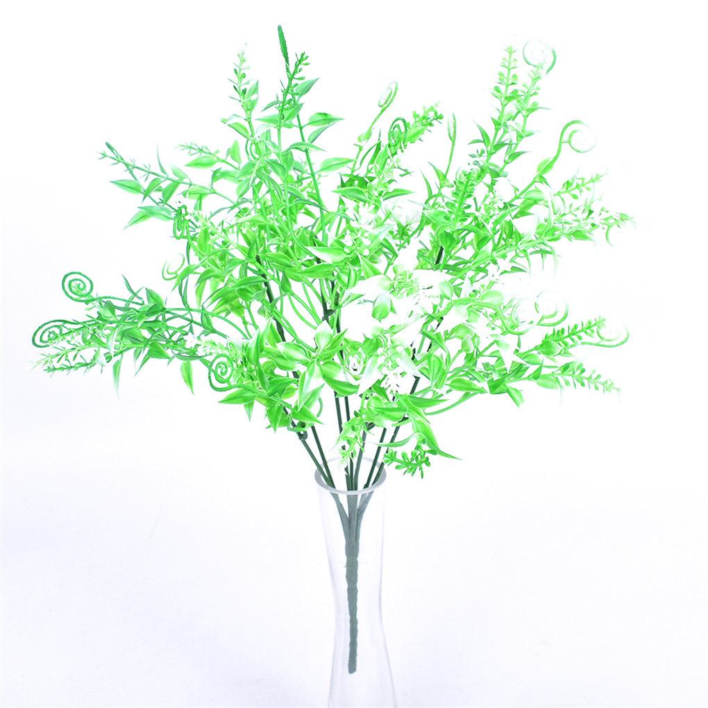 7-branch Artificial Plant Bouquet Simulation Water Grass Home Office Plastic Plant Decor