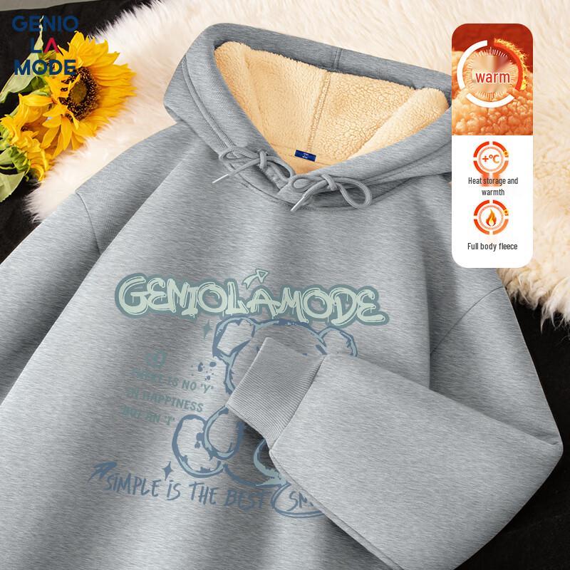 Męska bluza z kapturem z logo graffiti GENIOLAMODE