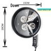40W Portable LED Outdoor Spotlight, 6-Inch High-Brightness Light for Road Repair, Night Fishing, and Detection