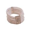 Faux Pearl Square Multi-layer Bracelet Hollow Square Pearl Hollow Bracelet  Women Fashion
