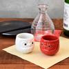 Tableware East Sake Lucky Mino Red Cup, Daruma, Charm, Ware,