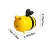 2Pcs Cartoon Design Bee Shape Toothpick Box Plastic Cute Little Bee Toothpick Jar Moisture-proof Portable