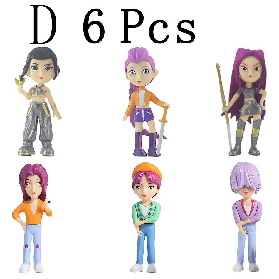 2027 NEW Kpop Devil Hunter Rumi Zoe Mira Anime Polyvinyl Chloride Character Collection Desktop Trinkets Childrens New Year Gift