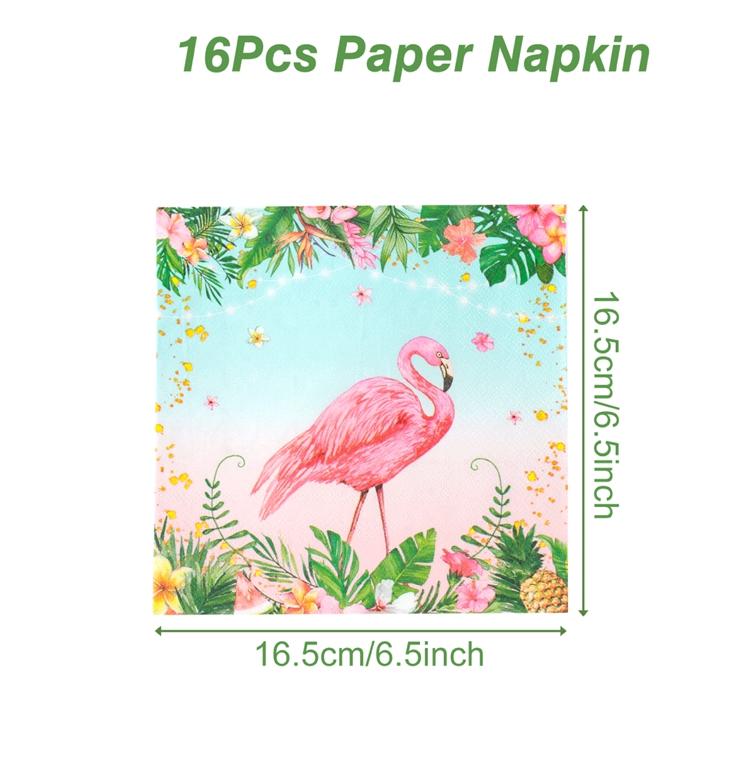 Hawaii Party Tableware Tropical Hawaii Party Decorations Paper Plates Flamingo Kids Summer Baby Shower Birthday Party Supplies