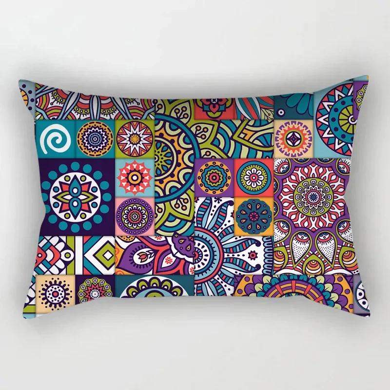 Vintage Ethnic Pattern Pillowcase Decor Sofa Bed Home  Rectangular  Mandala Cushion Cover