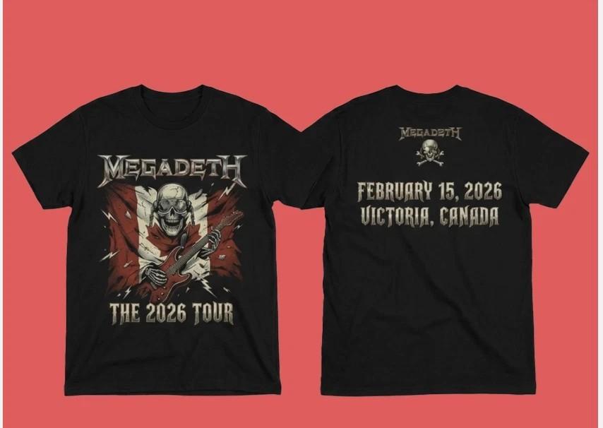 Megadeth 2026 Tour Canada T-Shirt XL