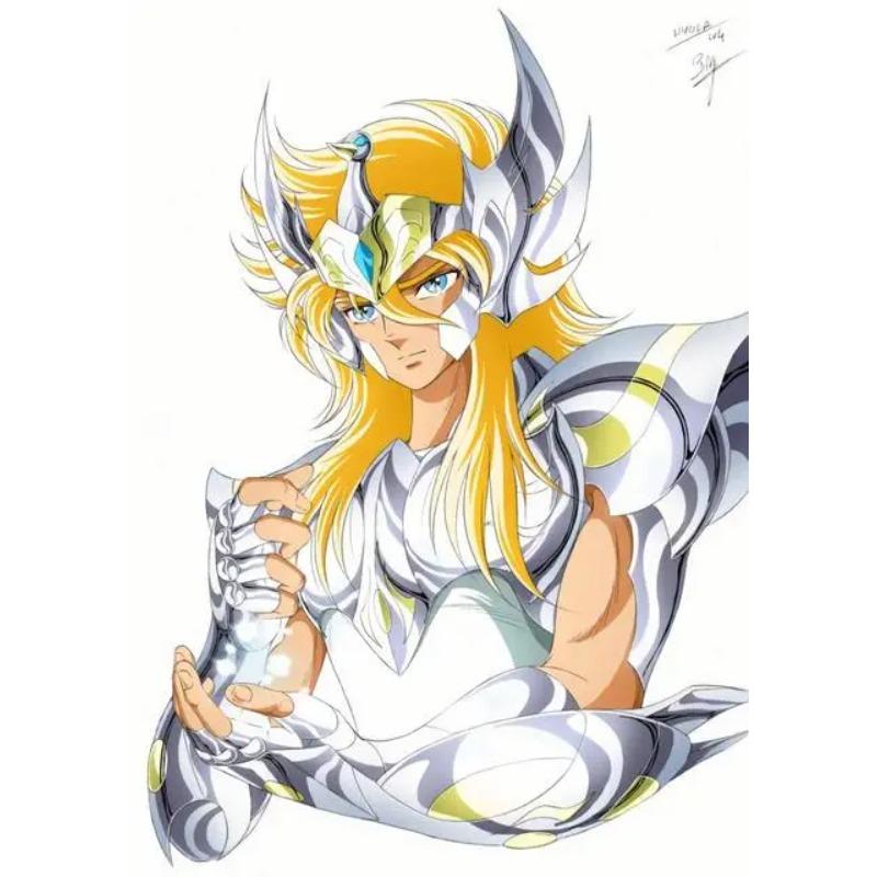 Klassische Anime Saint Seiya Poster Drucke Japan Cartoon Jungfrau Goldener Ritter Leinwandbild Wandkunst Bild Wohnzimmer Heimdekoration