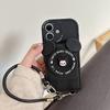 Cartoon Mickey Mouse Camera Wallet Mobile Phone Case Suitable For Iphone17 Card Pack Apple 16 Portable Lanyard 14 Anti-Drop