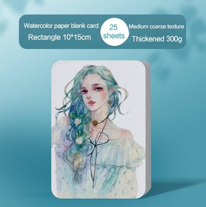 Watercolor Paper Sealing Pad 32K/16K/8K 20/25Sheet 300gsm for Drawing School Supplies Professional Square/Round Watercolor Paper