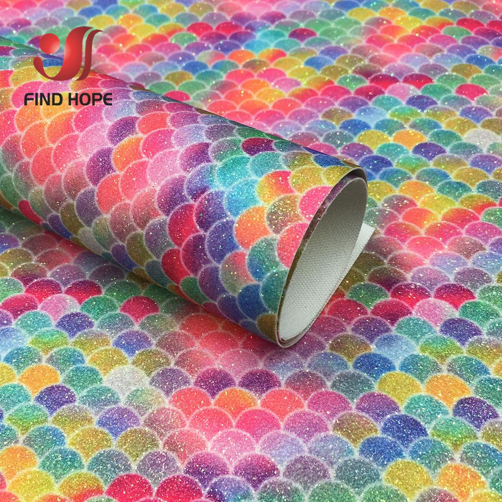 A4 Vegan Leather Sheet Sparkle Rainbow PU Fabric for DIY Phone Case Handmade Earring Bows Hair Clip Kit Miniature Craft Supplies