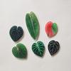 6pcs Creative Lifelike Tropical Green Plants Refrigerator Magnets Cute Refrigerator Magnets Whiteboard Sticker Decorative