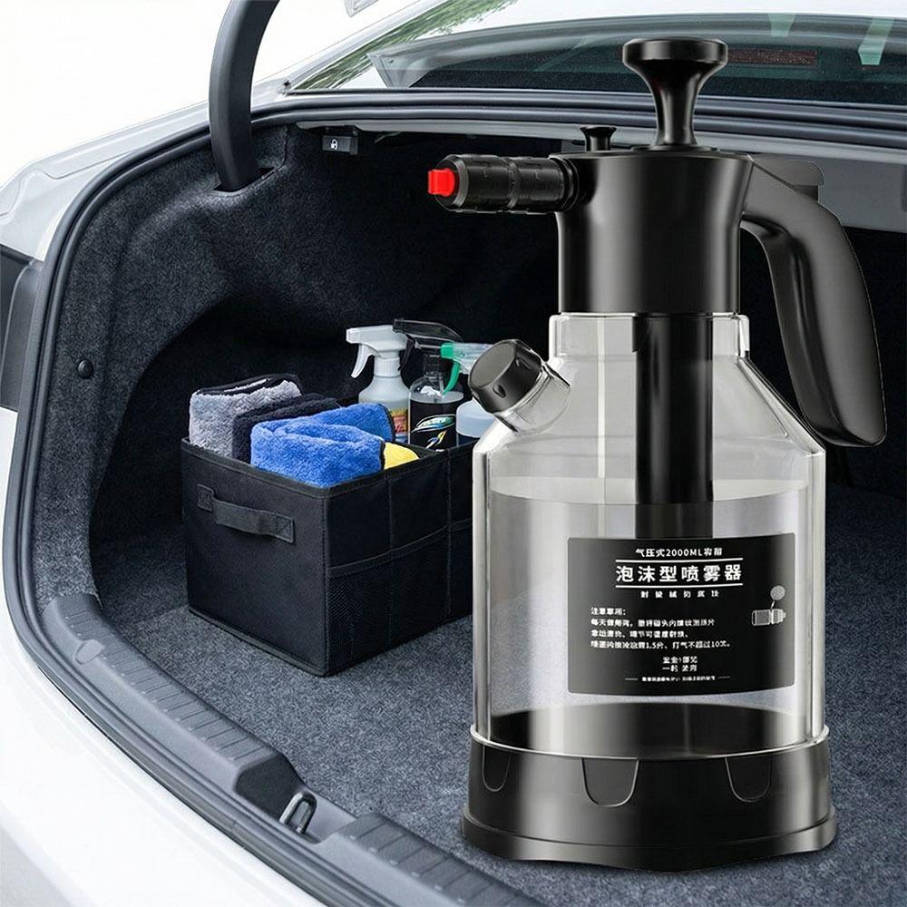 Side-Opening Lid Snow Foam 2L Capacity Pressure Spray Bottle Car Wash Sprayer  Floor Cleaning