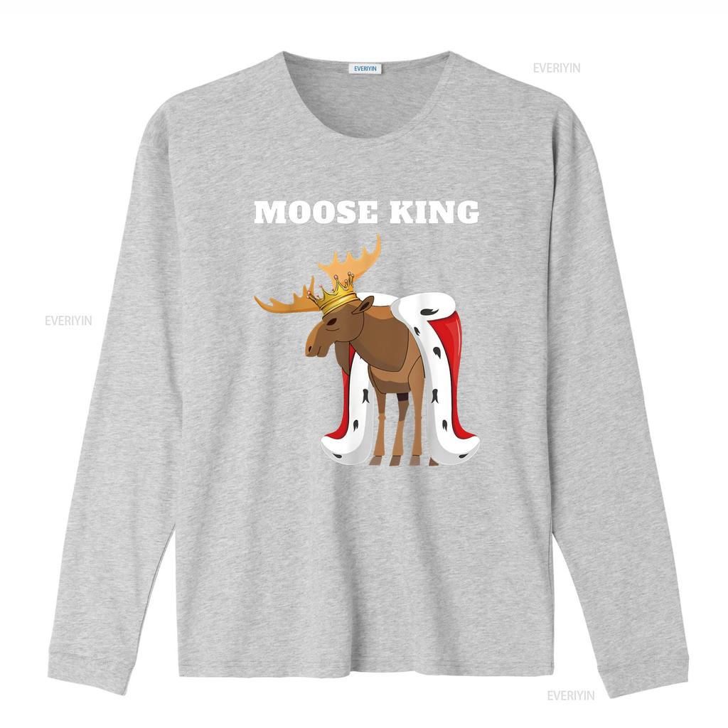 Moose King Unisexs T Shirt Boys Vintage Washed Streetwear Versatile Fashion Unisex Soft Slightly Designer Clothes Comfortable