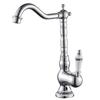 Kitchen Tap 360° Rotatable Vintage Bathroom Tap with Heat and Cold Control Single Ceramic Lever Faucet Home Bathroom Decoration