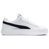 New PUMA Smash Platform L 'White Black' Women's 366487-12