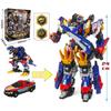New Mini Force 8 Dinoid Warrior Tyrannosaurus Rex Battle King Transforming Combined Mecha Robot Action Figures Deformation Toys