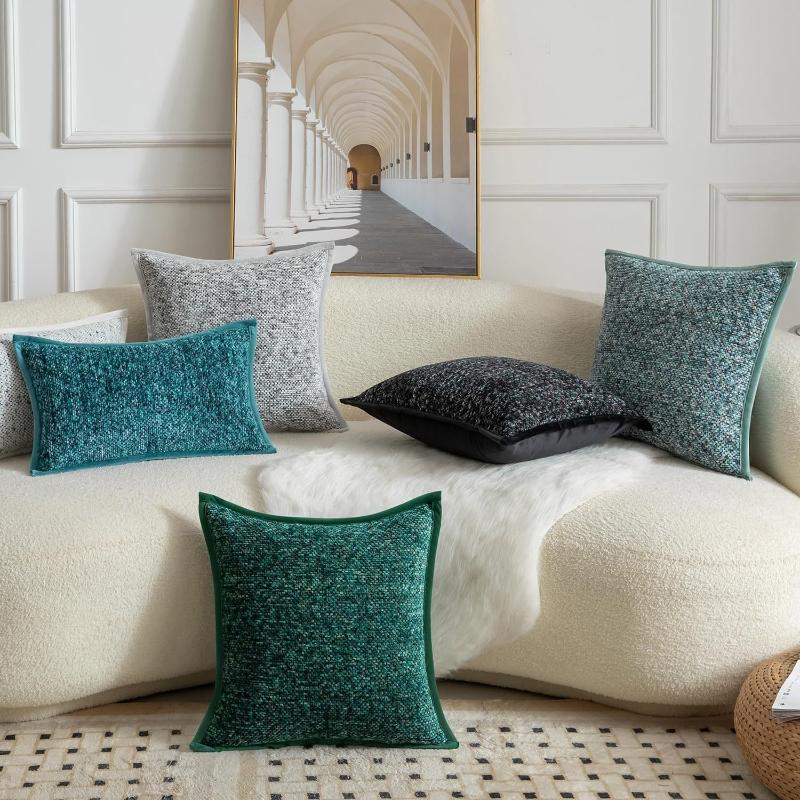 45X45/50X50/60x60CM Retro Simple Throw Pillow Cover Chenille Texture Waist Cushion Cover Decor Home Decorative Pillowcase