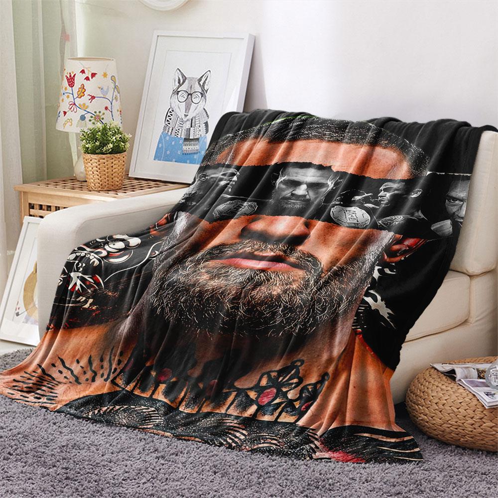 The Notorious Printed Flannel Blanket, Soft Throw for Bedroom Sofa, Washable, Christmas Present, Great Gift.